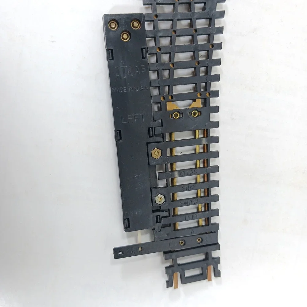 Set 2 Atlas HO Scale Snap-Switch Left Hand Remote Control Turnout Brass Rail USA